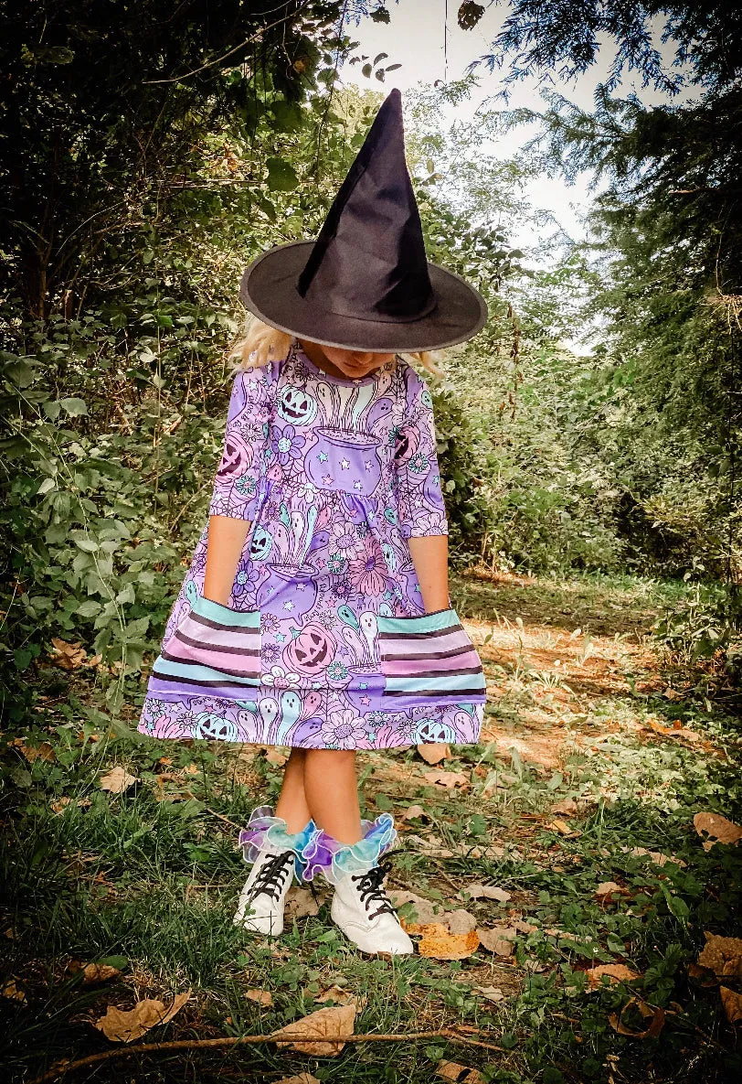 2 left! 2T & 3T ~ Pocket Dress ~ Spooky Pastels