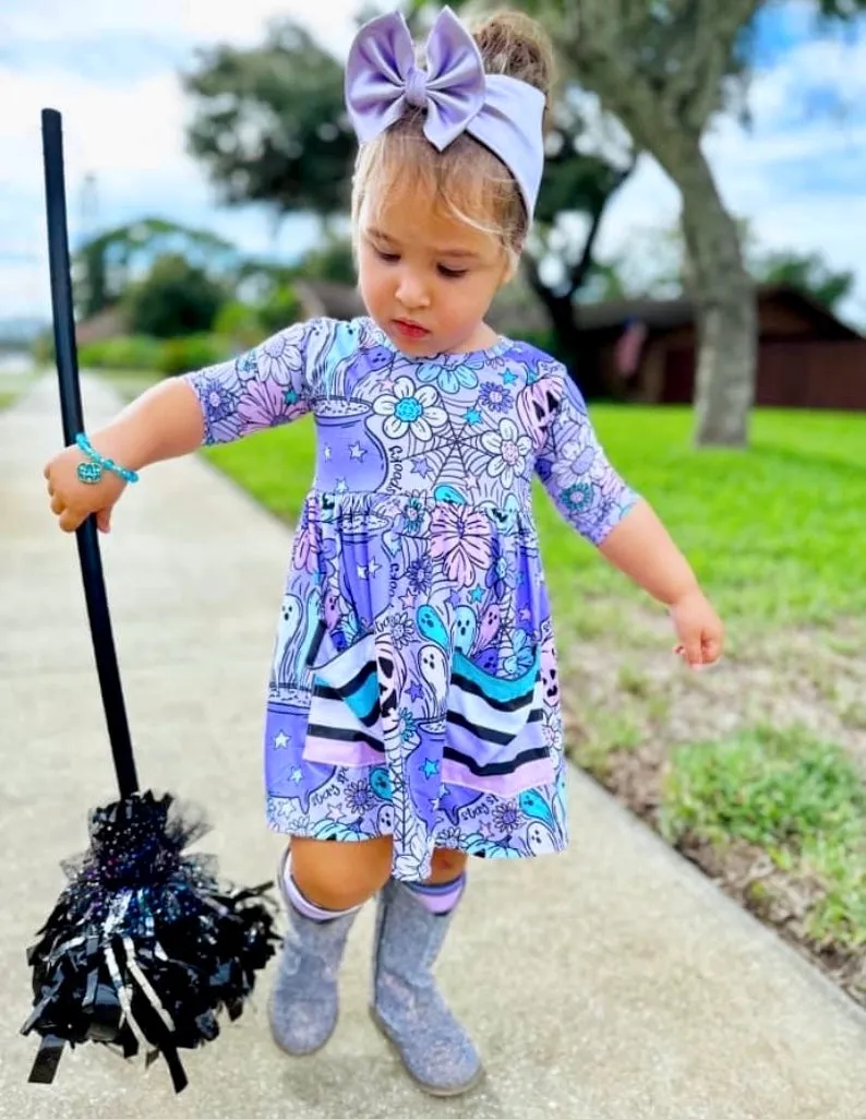 2 left! 2T & 3T ~ Pocket Dress ~ Spooky Pastels