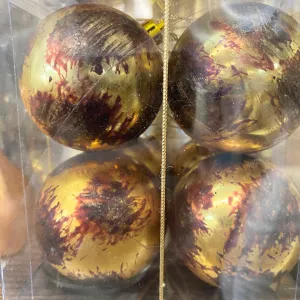 Christmas Ornaments Gold/Brown