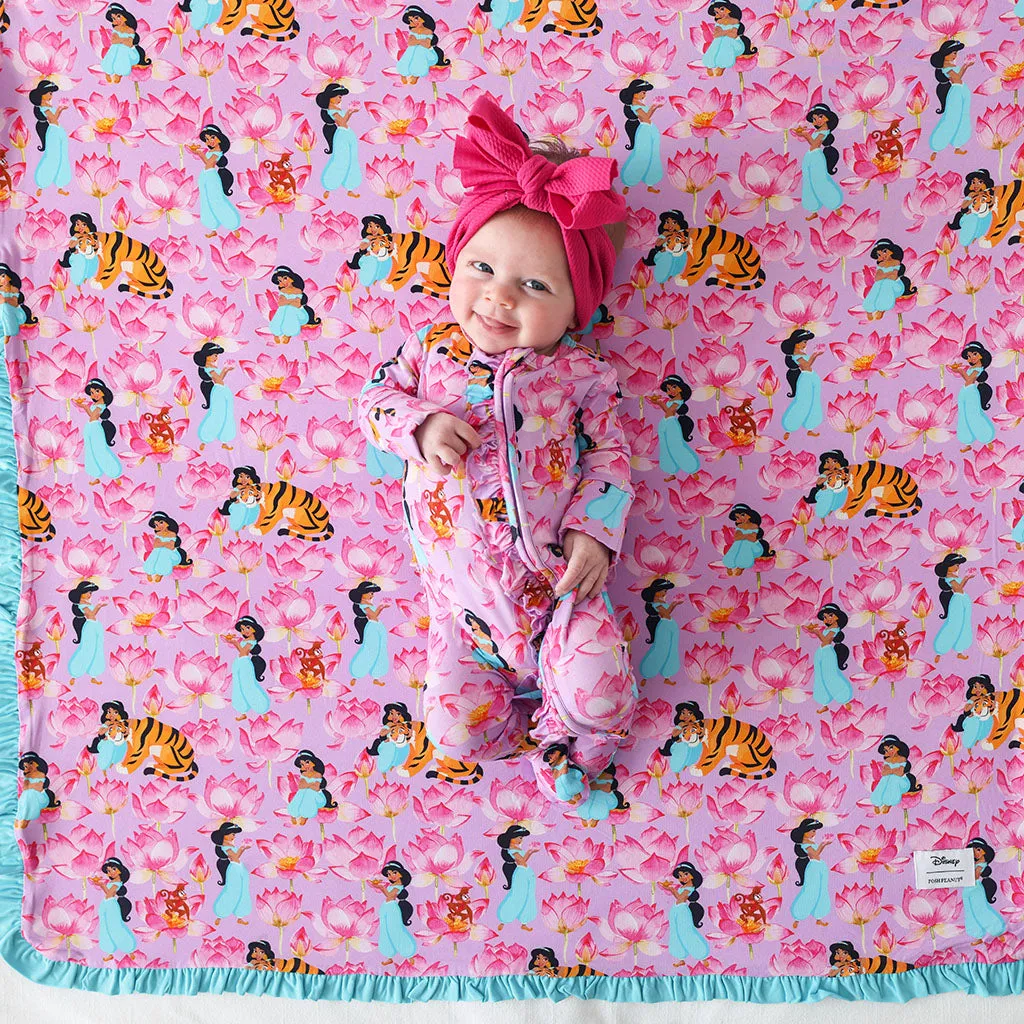 Disney Princess Jasmine & Jasmine's Castle Ruffled Luxette Patoo Blanket