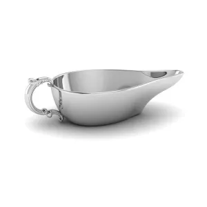 Flat Medicine Porringer With Victorian Handle