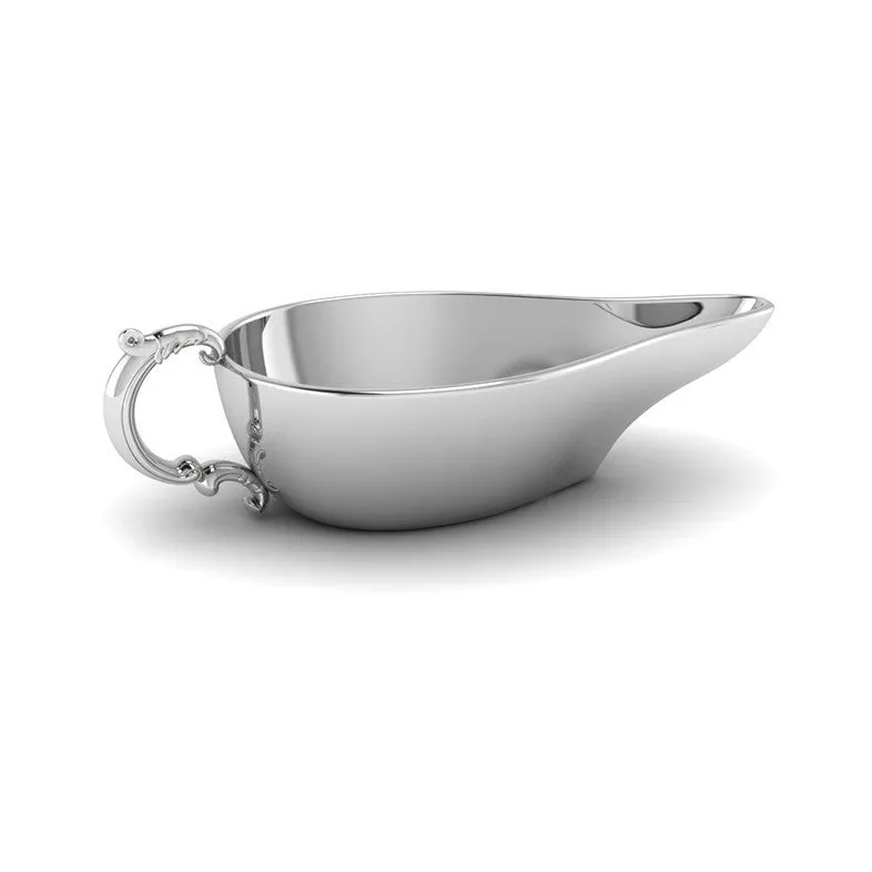 Flat Medicine Porringer With Victorian Handle