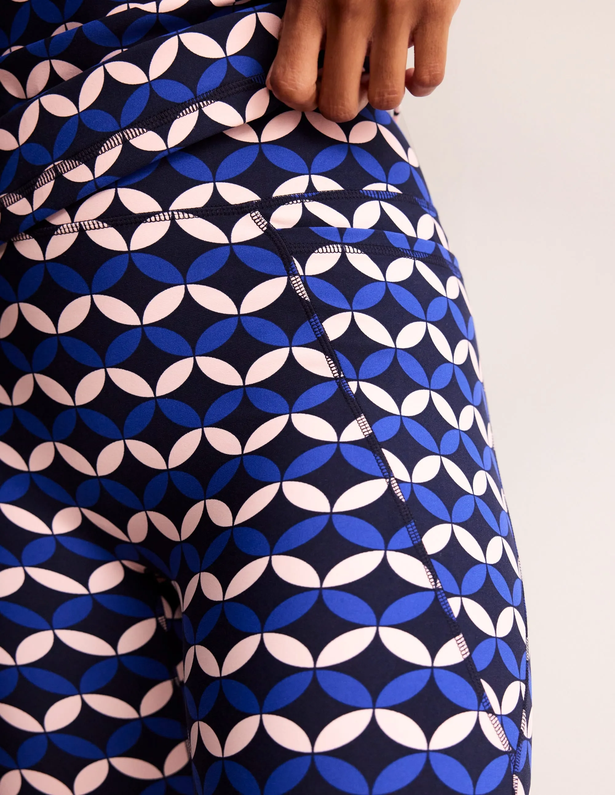 High Waist Pocket Leggings-Surf The Web, Diamond Terrace