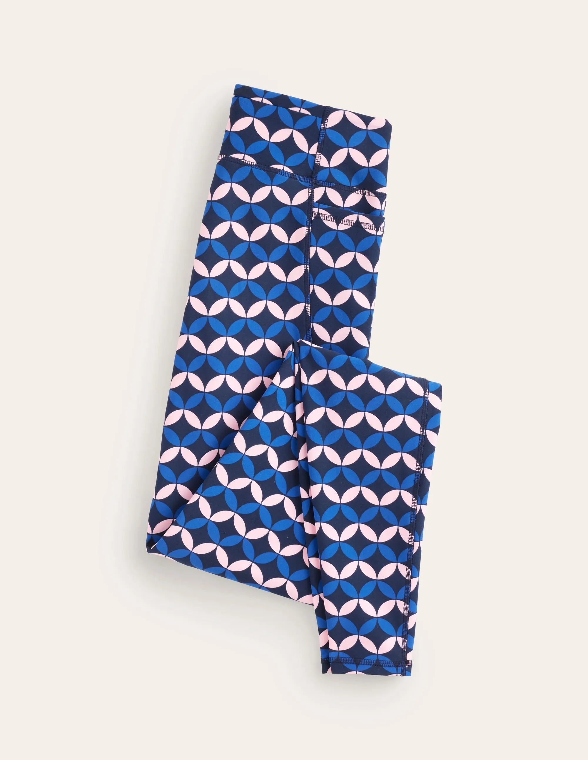 High Waist Pocket Leggings-Surf The Web, Diamond Terrace