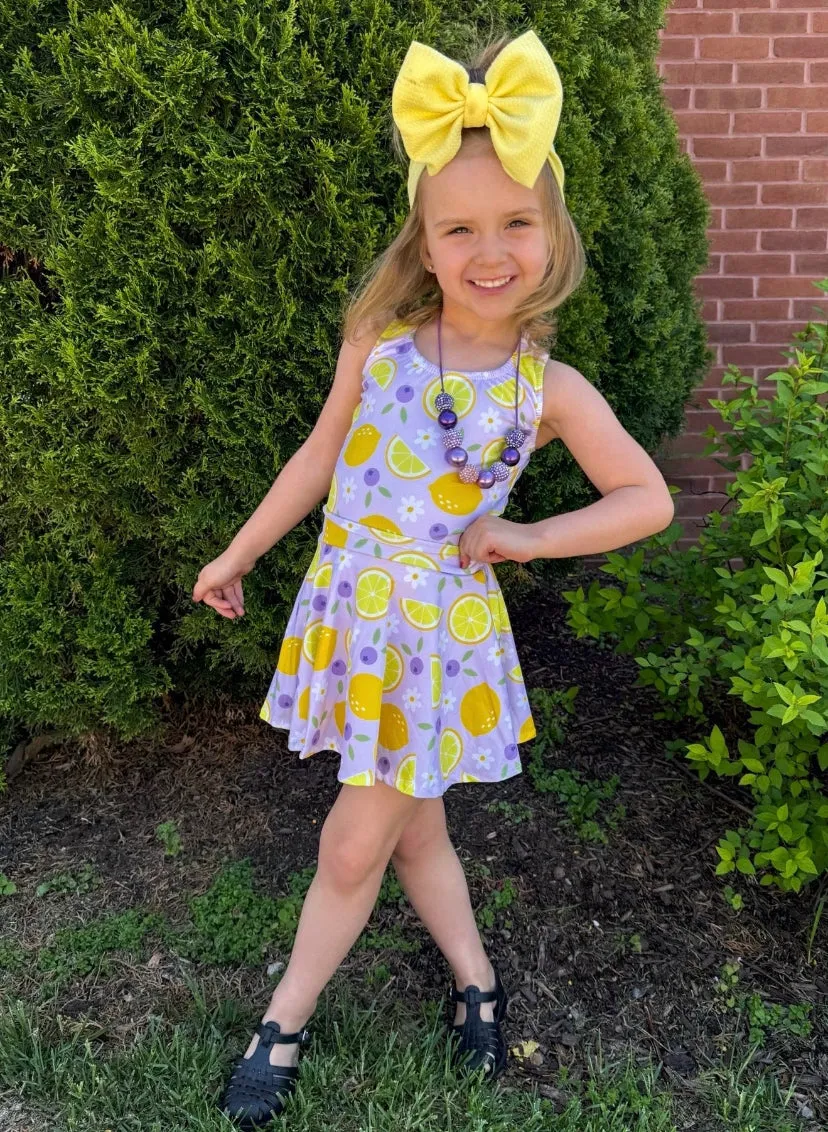 Twirl Skort ~ Lemons & Blueberries 