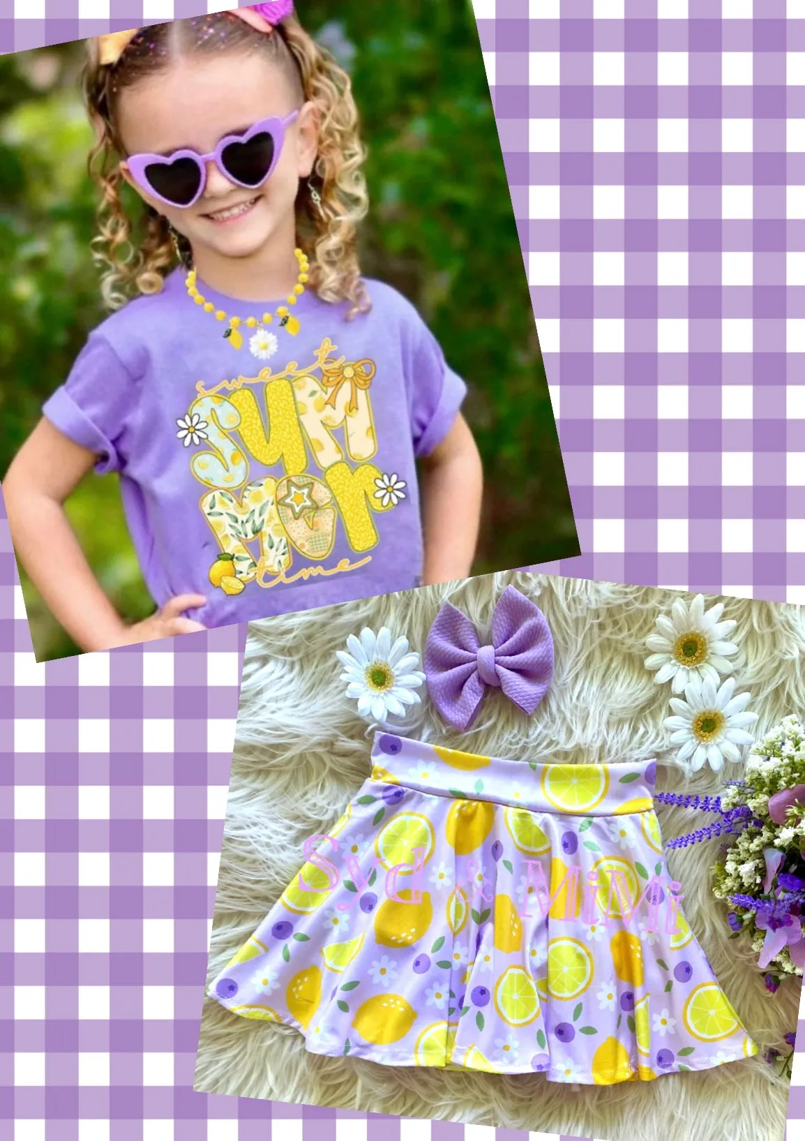 Twirl Skort ~ Lemons & Blueberries 