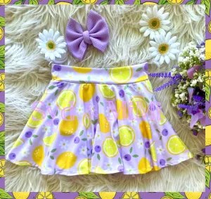 Twirl Skort ~ Lemons & Blueberries 