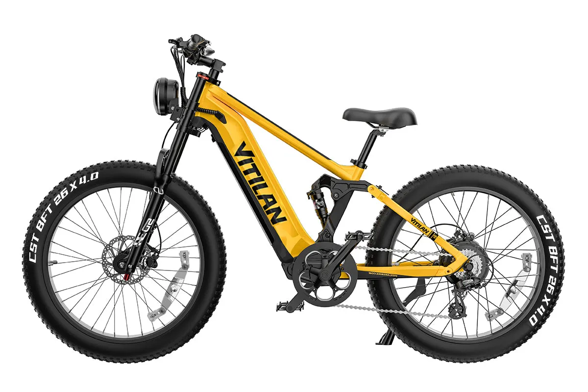 Vitilan T7 Full Suspension Mountain E-bike
