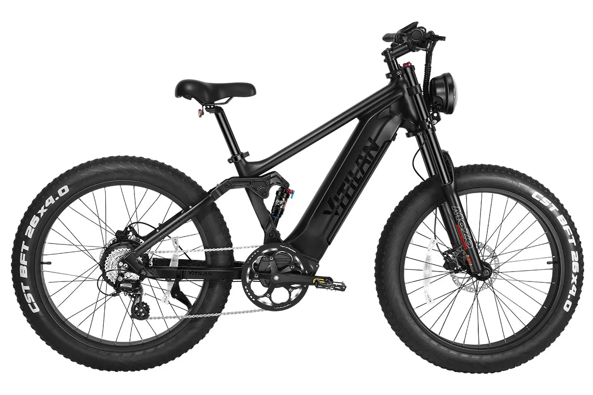 Vitilan T7 Full Suspension Mountain E-bike