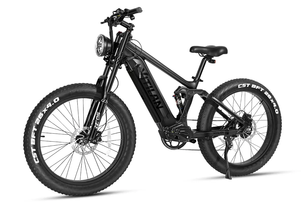 Vitilan T7 Full Suspension Mountain E-bike