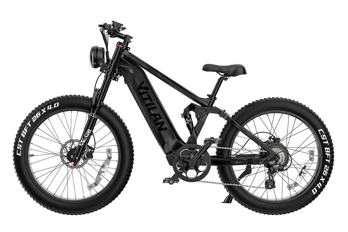 Vitilan T7 Full Suspension Mountain E-bike