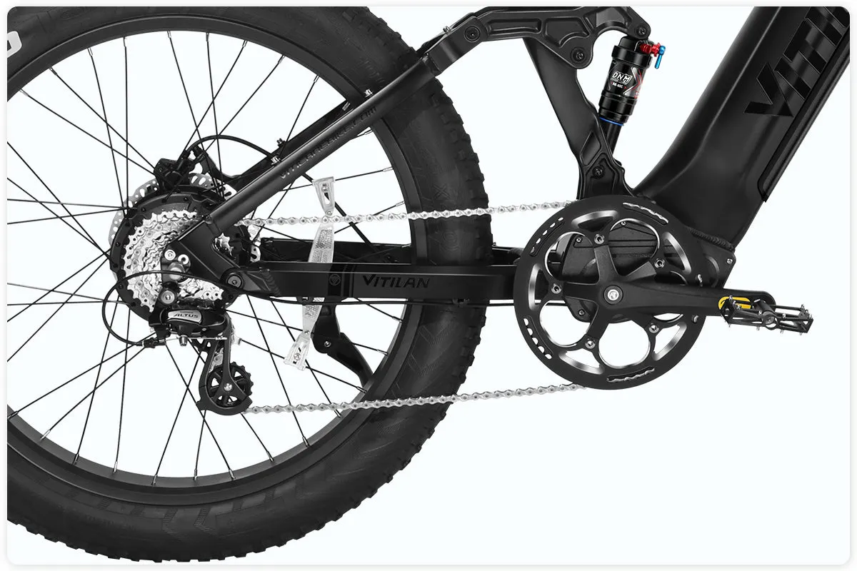 Vitilan T7 Full Suspension Mountain E-bike